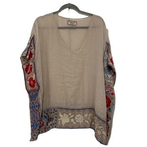 Johnny Was Workshop Embroidered Top